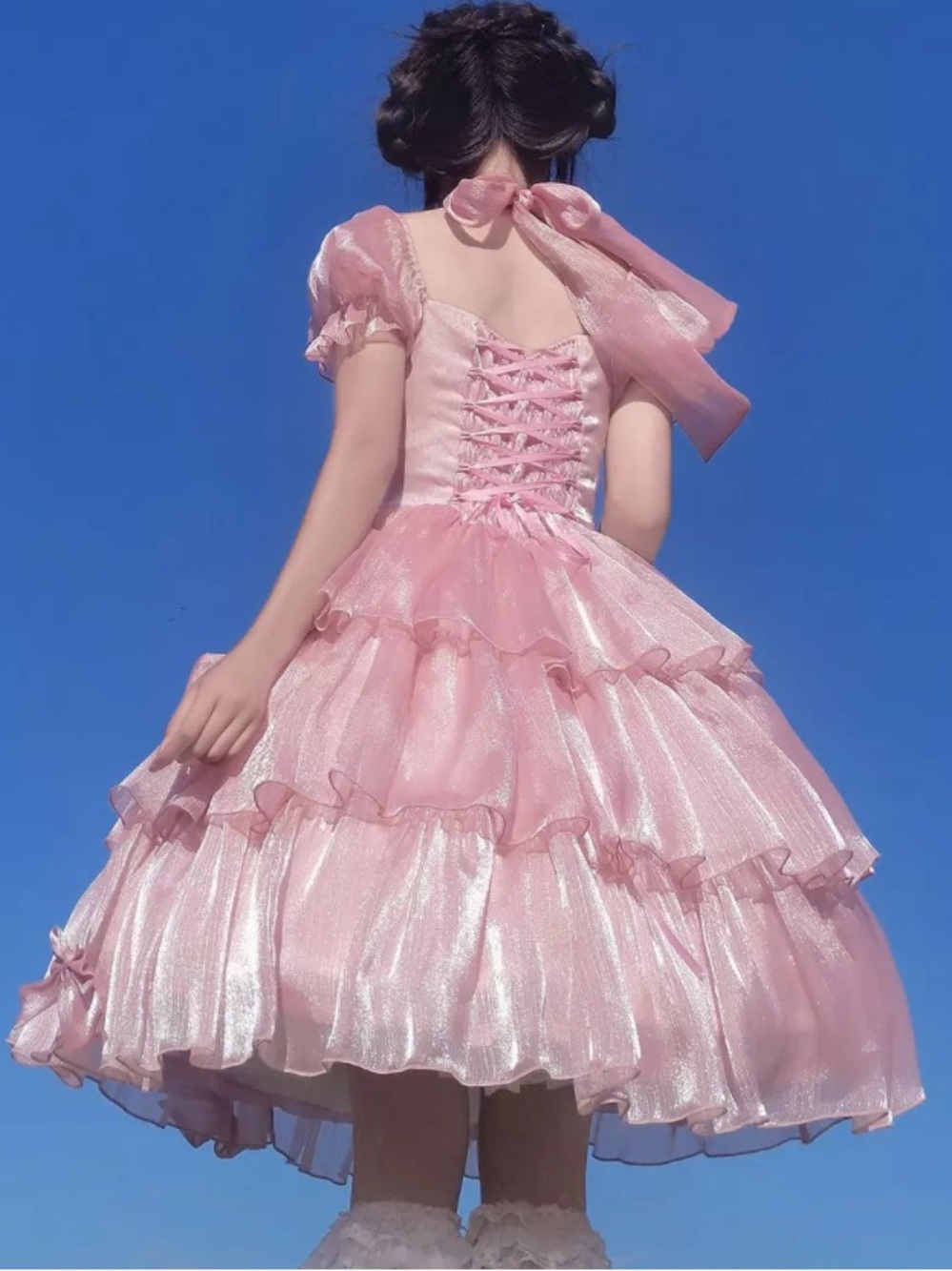 Darling Lolita Ruffle Dress - Picture 2 of 9